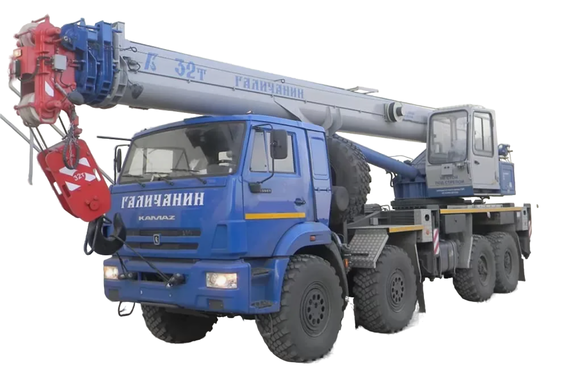 Аренда автокран Галичанин КС-55729-5В вездеход 32 тонны
